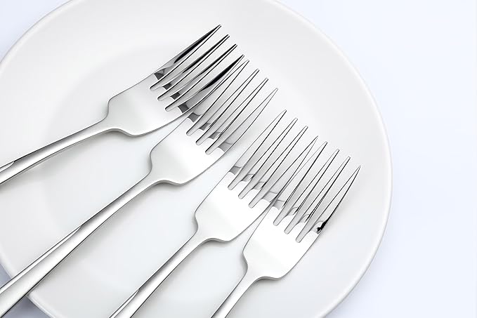 Elegant Tableware Set, 24 Pcs Silverware Set For 4, Food-Grade Stainless Steel Flatware Set, Mirror Polished Cutlery Utensil Set, Include Steak Knife Fork And Spoo, Dishwasher Safe