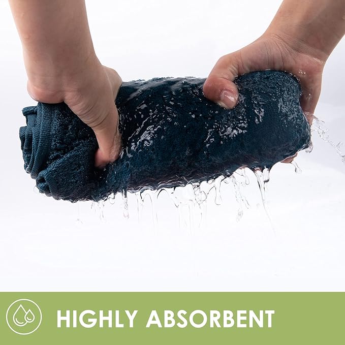 Large Bath Towels for Body, Sensitive, for Adult Kids Baby Luxury Hotel Spa Gym Super Soft Highly Absorbent Bathroom Towels 30" x 54",1 Pack Peacock Blue