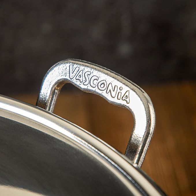 Vasconia 32-Quart Steamer Pot (Aluminum) with Tray & Aluminum Lid for Most Stoves (Hand-Wash only) Large Stock Pot for Tamales, Steaming, Boiling & Frying - Makes Seafood, Pasta, Veggies & More