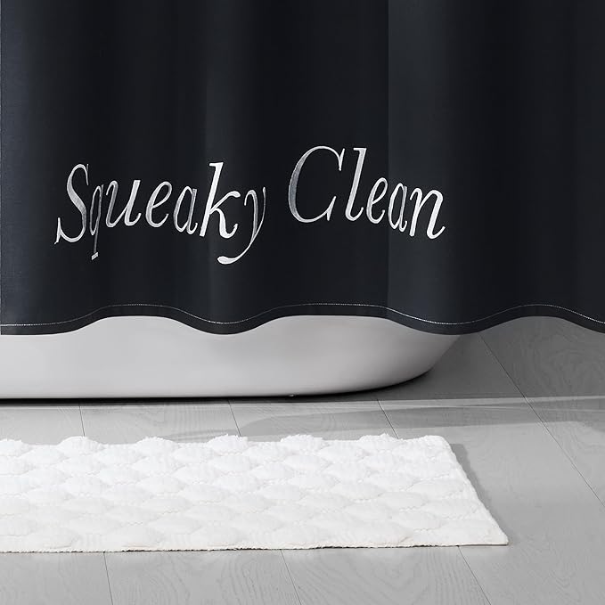 Kate Spade New York Dotted Woven Bath Rug, 17 in x 24 in, Absorbent Bath Mat, Slip Resistant, Made from 100% Cotton, Machine Washable, Marshmallow White