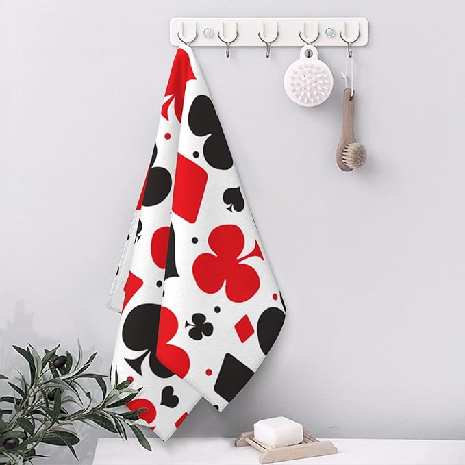 Lined Circles Hand Towel,Hand Bath Towels Set of 2 Dish Towels Soft Absorbent Decorative Hand Towels for Bathroom Kitchen Yoga Home Decor 14 x 28 in