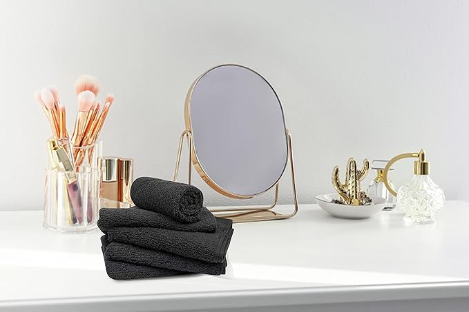 Softolle Salon Towels – Pack of 24 (16"x27") 100% Cotton Ring Spun – Ultra Soft, Highly Absorbent Hand Towels – Bulk for Spa, Gym & Salon (Grey)