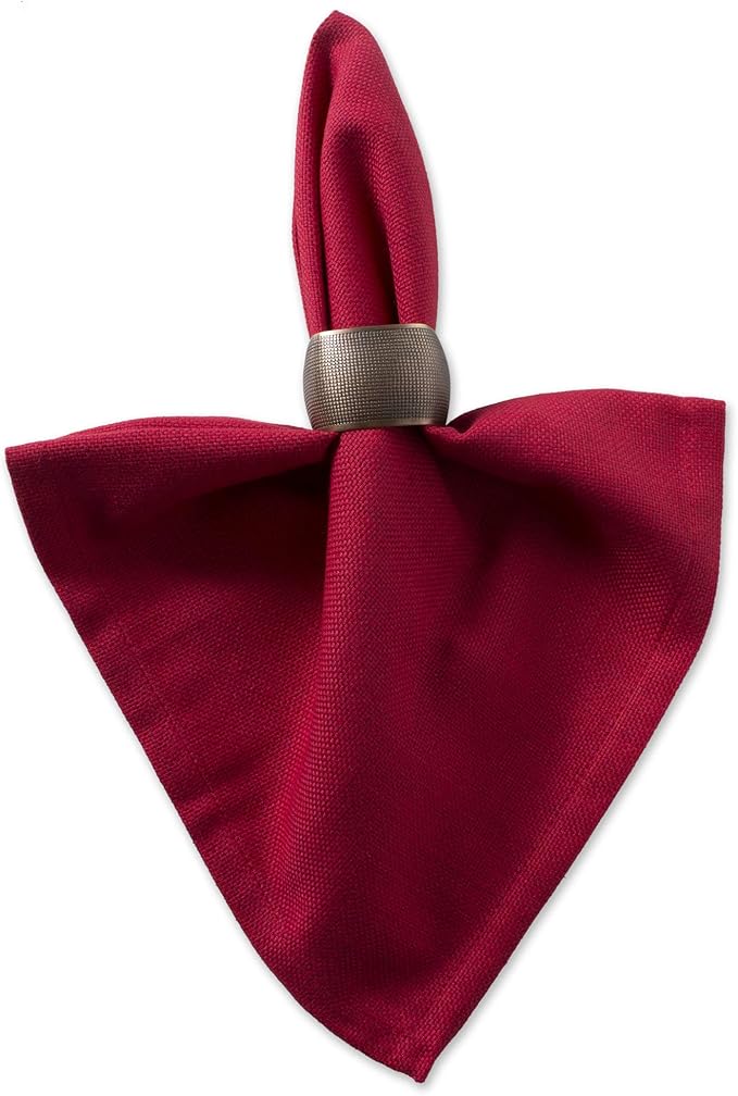 DII Variegated Tabletop Collection, Napkin Set, 20x20, Tango Red, 6 Piece