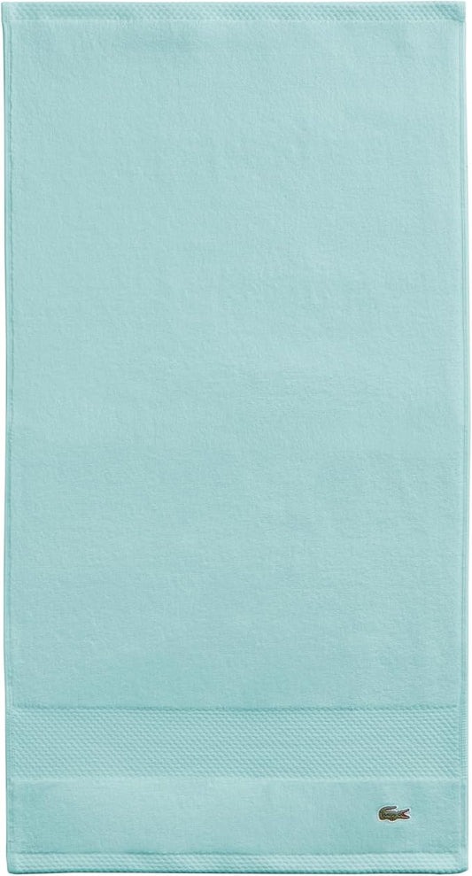 Lacoste Heritage 100% Supima Cotton Hand Towel, Mint, 16" x 30" – Highly Absorbent & Quick Drying, Premium Super Soft Bath Towel, Bathroom Essential, Gift for All Occasions, Machine Washable