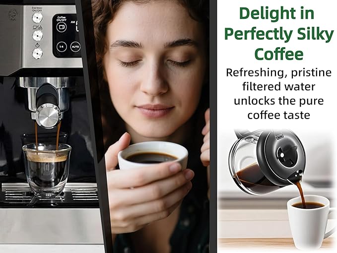 12 Pack Activated Charcoal Water Filter for Delonghi Espresso Machine COM530M, COM532M, BCO430 and More | Compatible with Delonghi Filter Replacement Accessories 7313285779