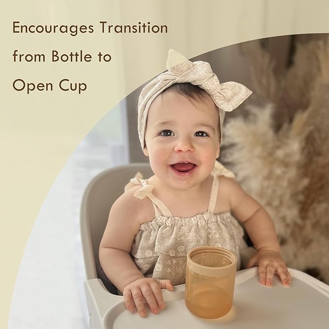 Moonkie Baby Straw cup | Silicone Toddler Sippy Cup Training Cup with Straw Lid | BPA-Free Drop-Proof Baby Cup | Led Weaning | 6 Months+, 5 oz, 1pack