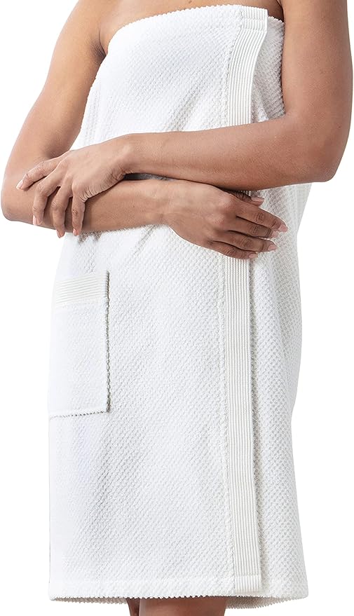 SEYANTE Spa Towel Wrap for Women - 100% Turkish Cotton Body Towel Wraps with Adjustable Closure - OEKO-TEX® Certified