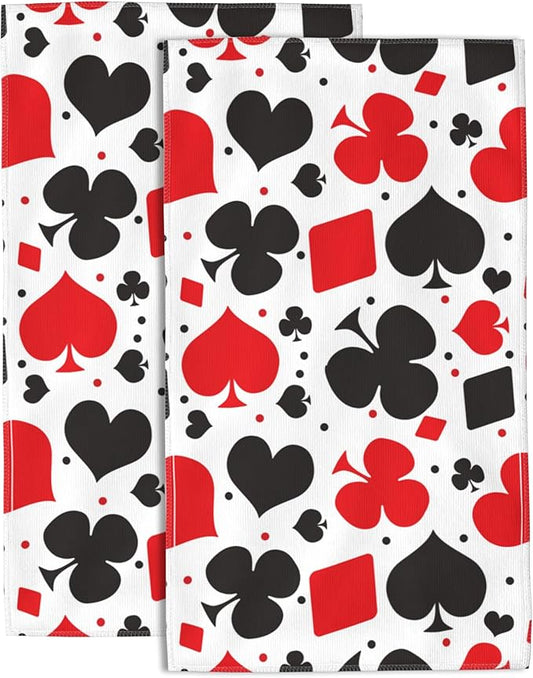 Lined Circles Hand Towel,Hand Bath Towels Set of 2 Dish Towels Soft Absorbent Decorative Hand Towels for Bathroom Kitchen Yoga Home Decor 14 x 28 in