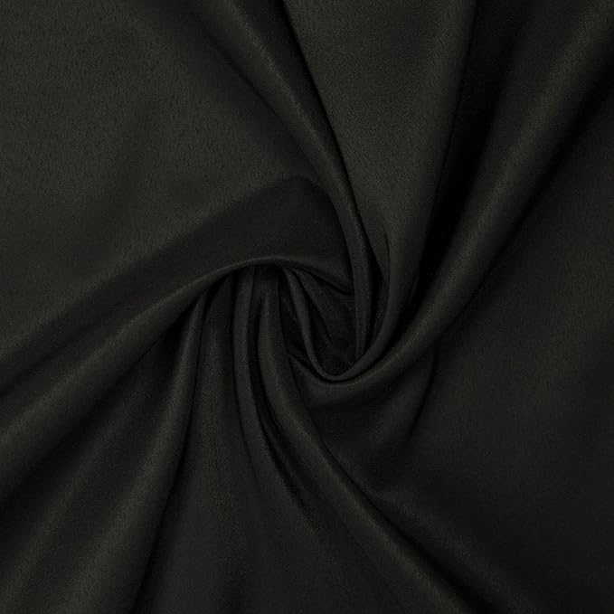 Gee Di Moda Rectangle Tablecloth - 90 x 132 Inch Black Table Cloth for 6 Foot Tables with Floor-Length Drop - Heavy Duty Washable Fabric for Holiday Party, Dinner, Weddings & Baby Shower