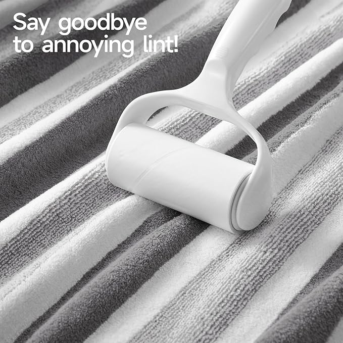 REDKISS Ultra Soft Bath Towel Set 6-Piece 35"x70" | 100% Microfiber, Highly Absorbent, Quick Dry | Gray Towels for Bathroom, Spa, Gym | 2 Bath, 2 Hand, 2 Washcloths