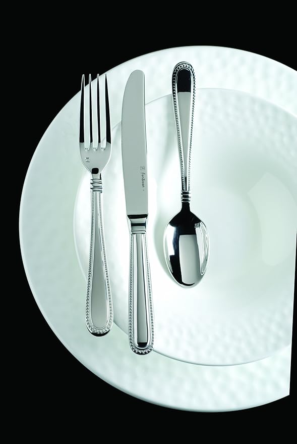 Fortessa Caviar 18/10 Stainless Steel Flatware Table Fork, Set of 12