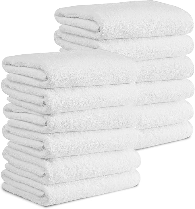 Classic Turkish Towels CTT - Premium Washcloths 12 Pack Set, 100% Turkish Cotton, Highly Absorbent & Quick Dry, Face Towels Wash Cloths for Hotel, Spa & Gym | 12"x12" (White)