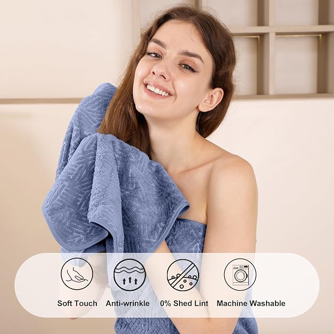 CHINO Hand Towels Set of 2, 600GSM 16x31” Microfiber Diamond Hand Bath Towels, Soft Bathroom Hand Towels for Home Kitchen, Gym, Exercise, Fitness, Spa, Super Absorbent Quick Dry Towels (Violet)