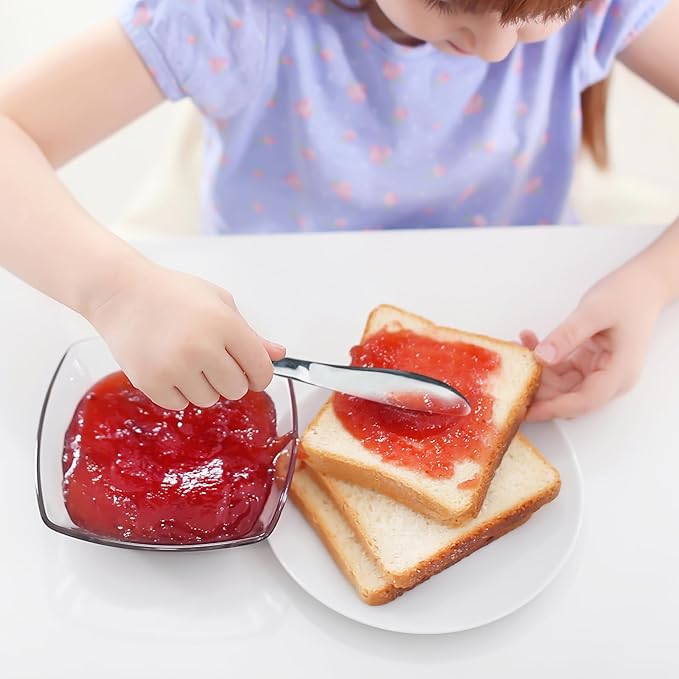 Lehoo Castle Toddler Silverware Stainless Steel, Kids Forks and Spoons, Kids Utensils 3 Year Old, Kids Silverware Set Stainless Steel, Metal Silverware for Toddlers (Mermaids)