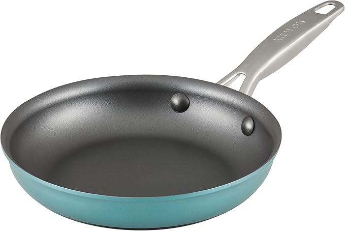 Anolon Achieve Hard Anodized Nonstick Frying Pan/Skillet, 8.25 Inch, Teal