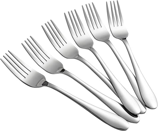 12-Piece Stainless Steel Dessert Forks,Salad Forks Set,6.7-Inch