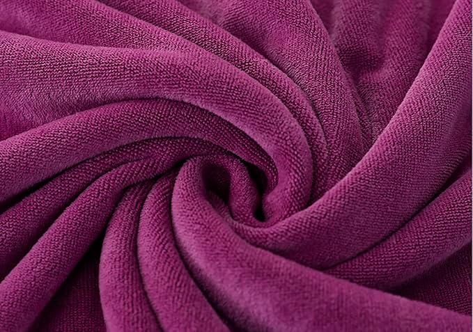 MYLSMPLE Luxury Microfiber Extra Large Bath Towels Beach Bath Sheets Fast Drying Towels Soft Absorbent Towels (36 Inch X 72 Inch) (Berry, 36 Inch X 72 Inch)