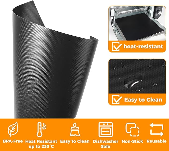Air Fryer Accessories for Ninja Foodi SP101 Air Fryer Oven, Air Fryer Liners Replacement Baking Pan Air Fryer Basket Non-stick Baking Tray for Ninja Digital Air Fry Countertop Oven