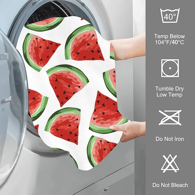 Watermelon Hand Towel for Bathroom Set of 2 Hand Bath Towels Soft Absorbent Decorative Towels for Bathroom Kitchen Yoga Home Decor 14 x 28 in