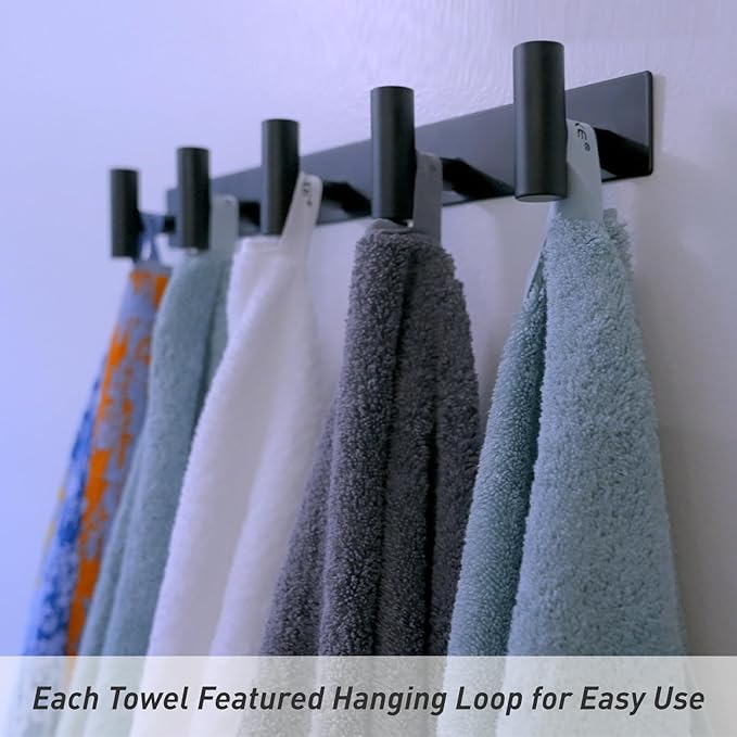 SEMAXE 6-Piece Mixed Color Towel Set - 100% Cotton, Lightweight, Absorbent, Quick-Drying Bathroom Towel, Ideal for Couples and Gifts, Bath Towel, Hand Towel, and Washcloth Per Color