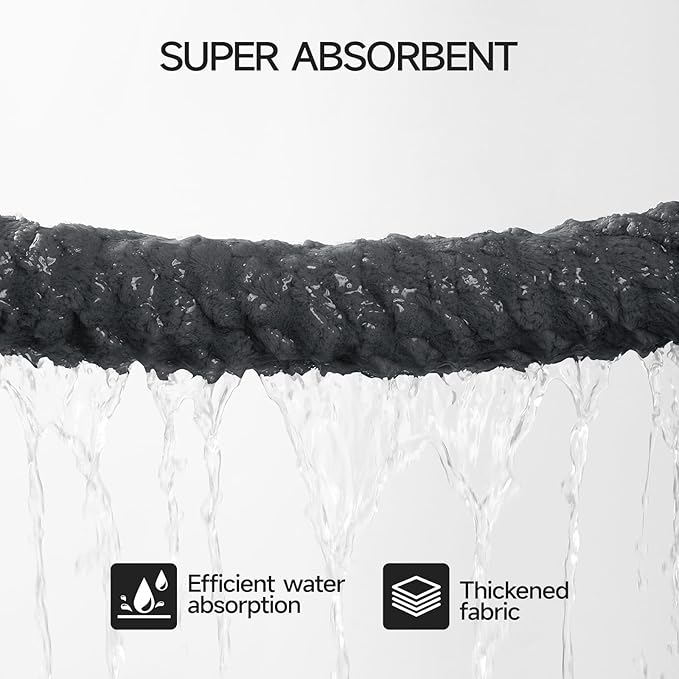 REDKISS Gray Bath Towel Sets XL - 35"x70" Extra Large Bathroom Towels of 6, Super Soft Oversized Bath Sheets for Adults, Waffle Microfiber Baths Towels Set, Luxury Shower Towel for Bathroom Hotel