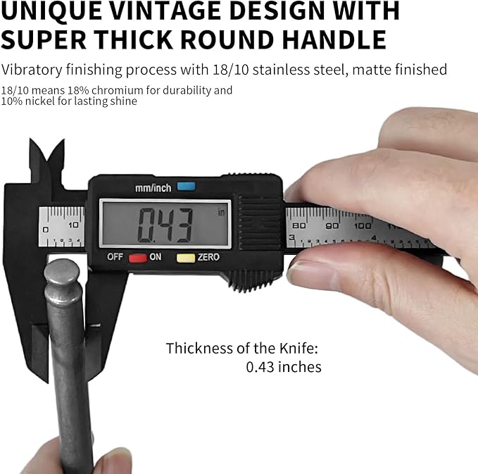 Silverware Set Flatware Set 18/10 Stainless Steel Cutlery Set Matte Finished Vintage 20 Pieces Service for 4