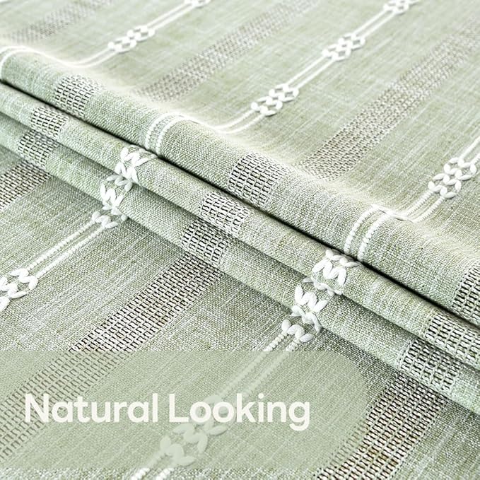 Heavy Duty Cotton Table Cloth for Rectangle Table Sage Green Rectangular Farmhouse Vintage Tablecloth Washable Rustic Table Cover (Sage Green,52''x 98'')