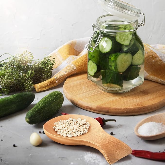 Patelai Acacia Wood Spoon Rest for Stove Top Bamboo Holder for Spatula Rest for Kitchen, Counter Spoon Holder for Countertop, Modern and Rustic for Farmhouse as Dining Table Decoration(Wood Color)