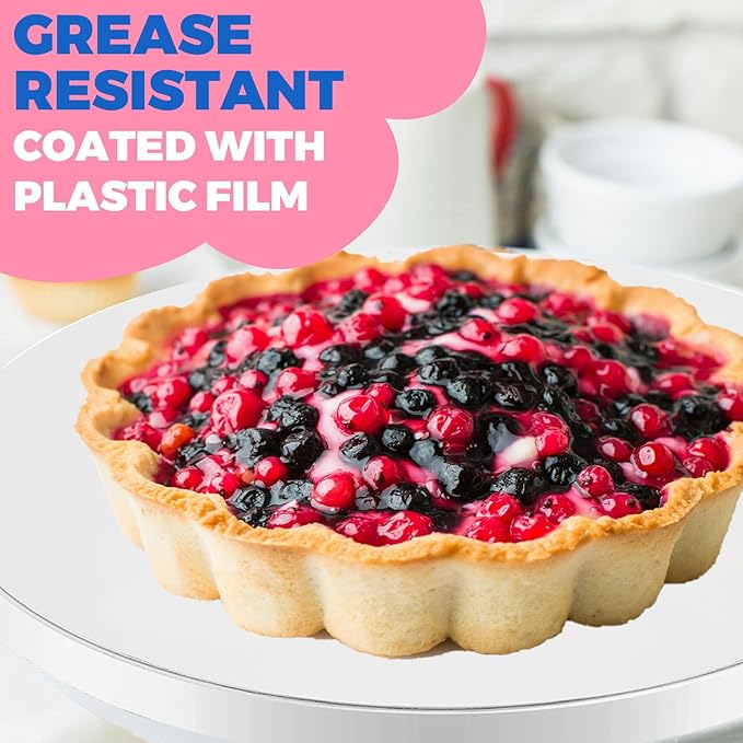 12 pcs Large Cake Boards Drum 14 Inch Round, 1/2" Thick Cake Drums, Cake Decorating Supplies Sturdy Cake Corrugated Cardboard for Multi-Layer Cakes. (14inch(12pack))