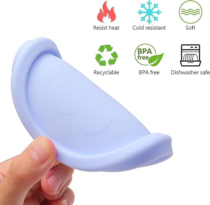 1 Cup Silicone Replacement Lids Storage Cover for Pyrex 7202-PC Glass Bowls (Container not Included) 8 Pack Microwave, Dishwasher and Freezer Safe