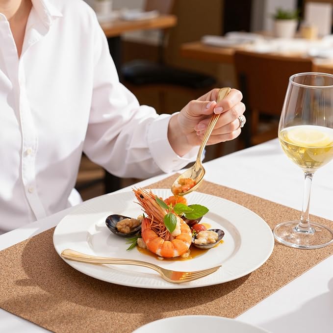 WDF 160 Piece Gold Plastic Silverware - Heavy Duty Gold Silverware Includes 80 Forks, 40 Spoons, 40 Knives, Plastic Utensils Perfect for Wedding, Christmas Party