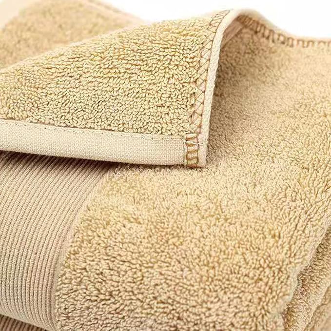 Lchkrep Bathroom Hand Towels (14x30 inch), Home Soft Cotton Super Soft Highly Absorbent Hand Towels for Bath, Hand, Face, Gym and Spa (Beige)