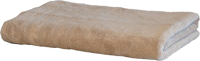 Mosobam Luxury Turkish Towels Bath Sheets 35X70 Light Taupe 700 GSM Bamboo Viscose & Aegean Turkish Combed Cotton