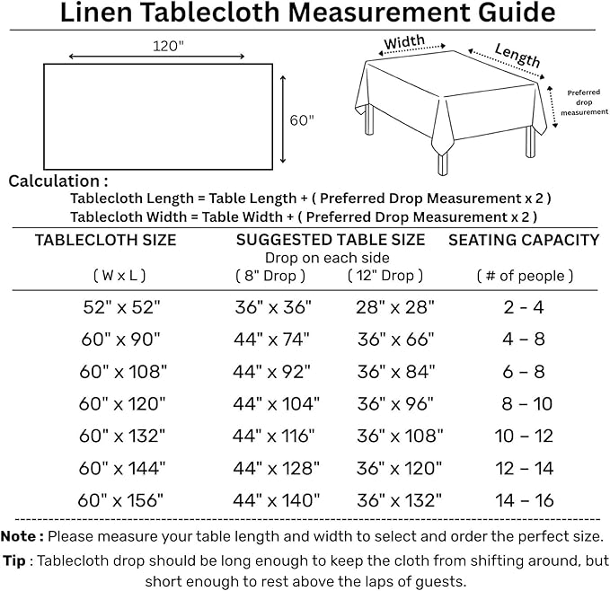 Solino Home Linen Tablecloth 60 x 120 Inch - 100% Pure Linen Red and Natural Rectangular Tablecloth - Machine Washable Table Cloth for Valentines, New Year - Contempo