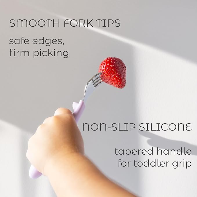 ASOMIC Premium 316 Stainless Steel Cutlery Set with Food-Grade Silicone Handles for Toddlers & Kids, 6-Piece Utensils Set with Safe Spoons & Forks, Durable & Dishwasher Safe (Sage/Sky Blue/Ivory)