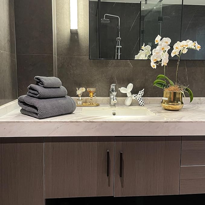 Oversized Bath Towels Extra Large 40x80 Inches Bath Sheets for Adults Super Soft Quick Dry Highly Absobent Microfiber Shower Towels (2 Piece, Charcoal)…