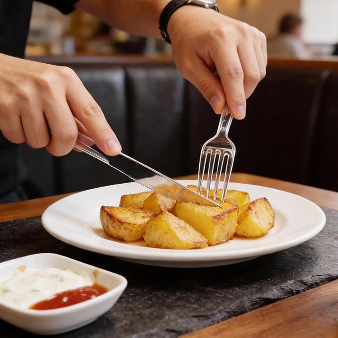 SACATR 1000 Count Heavy Duty Clear Plastic Forks,BPA-Free,Heat Resistant Disposable Plastic Forks Bulk, Solid Durable Premium Cutlery for Parties, Events and Everyday Use