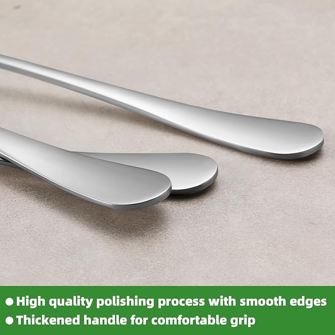 24 Piece Dinner Forks Set, Food-Grade Stainless Steel Forks Silverware, Cutlery Fork, Salad Fork, Metal Forks for Home, Kitchen or Restaurant, Mirror Polished, Dishwasher Safe - 7.3 Inch