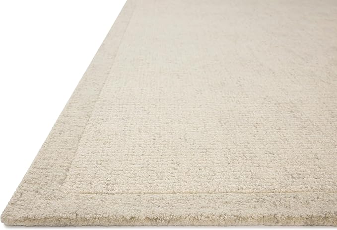 Loloi Magnolia Home by Joanna Gaines Henley Collection HNY-01 Ivory/Smoke 5'-0" x 7'-6" Area Rug