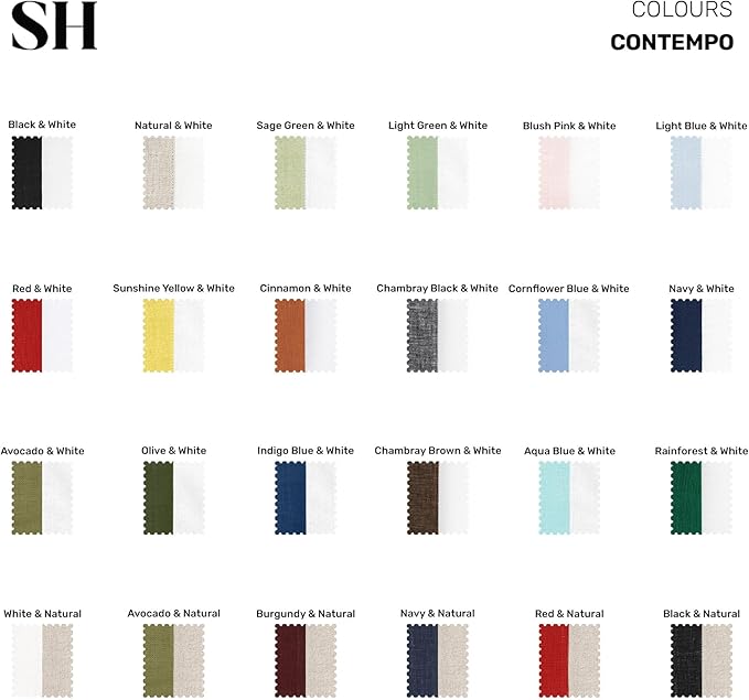 Solino Home Linen Tablecloth 60 x 90 Inch - 100% Pure Linen Black and White Tablecloth for Rectangle Tables - Contempo, Machine Washable Table Cloth for Winter, Holiday