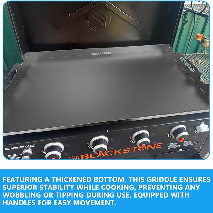 Flat Top Griddle Insert for Blackstone 36 Inch Griddle Powder Coated Steel Cooking Plate with Rear Grease System for Blackstone 1565 1554 1560 1803 1818 1825 1836