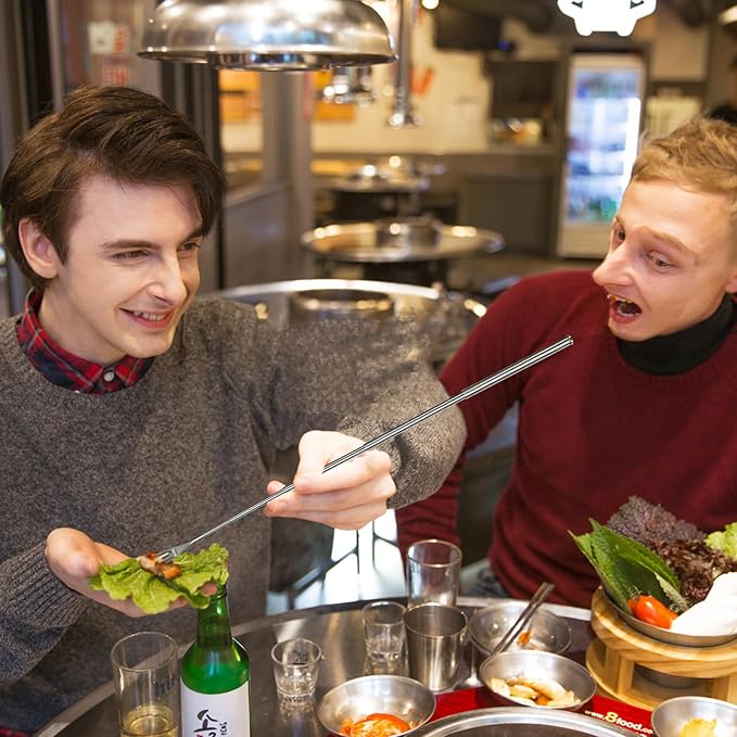 Extendable Fork Long Telescopic Fork with Extendable Handle Stainless Steel Dinner Forks, Extending for BBQ Tableware Supplies, Extends 25.4 inch (1 PCS)