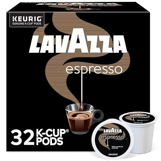 Lavazza Espresso Keurig K-Cup® Pods, Medium Roast, 100% Arabica (32 Pods)