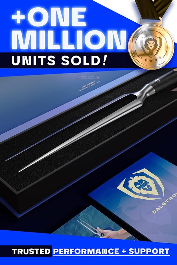 Dalstrong Meat Fork - 7 inch - The Impaler - Dual-Prong Carving & BBQ Fork - High Carbon Stainless Steel - G10 Garolite Handle - Professional Barbecue Carving Fork - Kitchen Utensils