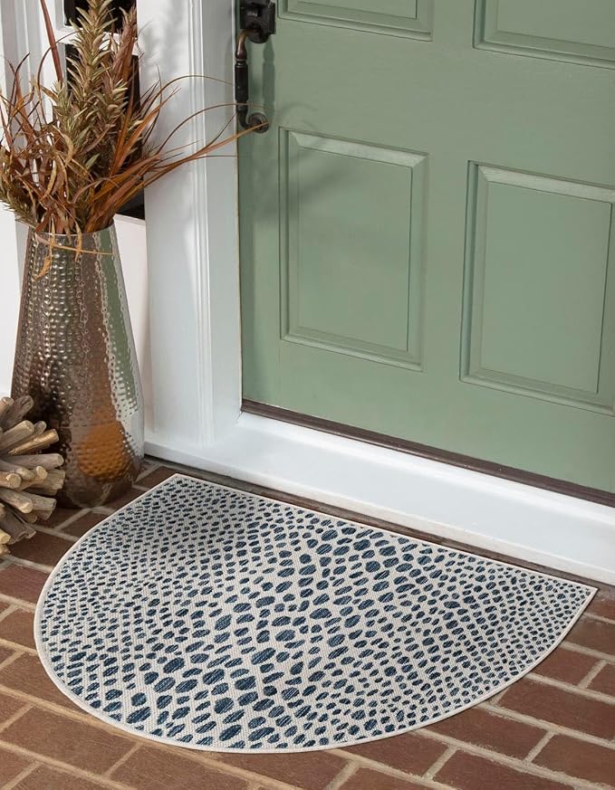 Jill Zarin Jill Zarin Outdoor Collection Area Rug - Cape Town (2' 7" x 4' 1" Hearth Blue/Olive)