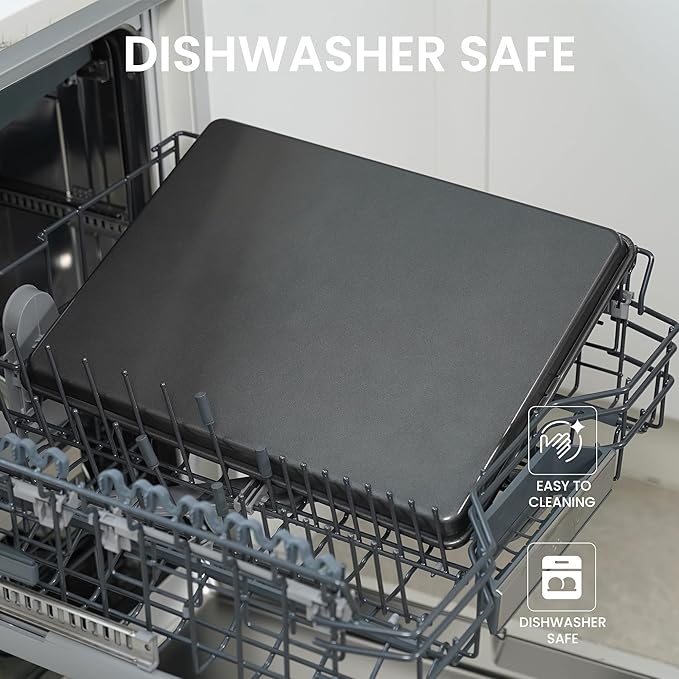 LISI 16" x 12" Half Sheet Pan, Nonstick Carbon Steel Baking Sheet for Oven, Cookie Sheet Tray for Baking, Roasting, and Meal Prep