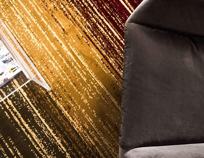 Unique Loom Barista Collection Area Rug - Mundo Nova (2' 2" x 6' 1" Runner, Beige/ Blue)