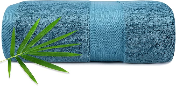 Large Bath Towels for Body, Sensitive, for Adult Kids Baby Luxury Hotel Spa Gym Super Soft Highly Absorbent Bathroom Towels 30" x 54",1 Pack Peacock Blue