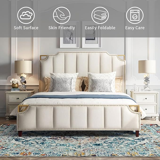 Easy-Going Area Rug 5x7 Washable Boho Rugs for Living Room Non-Slip Bedroom Rug Low Pile Lightweight Medallion Distressed Throw Rug for Dining Room Kitchen Home Office Carpet, Vintage Multi