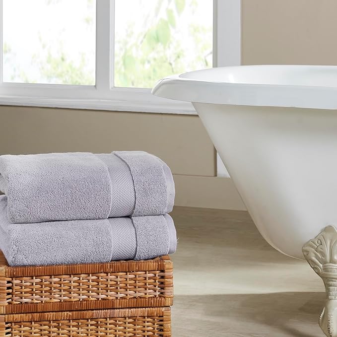 Modern Threads Luxury 6-Piece Quick-Dry Towel Set – Plush & Ultra-Absorbent for Spa-Like Experience, Lilac